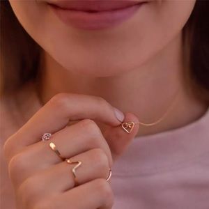 Gold Tone Dainty Heart Choker